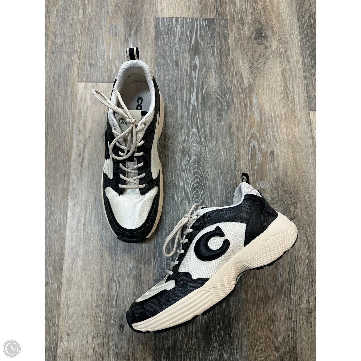 Shoes Designer By Coach In Black & White, Size: 10