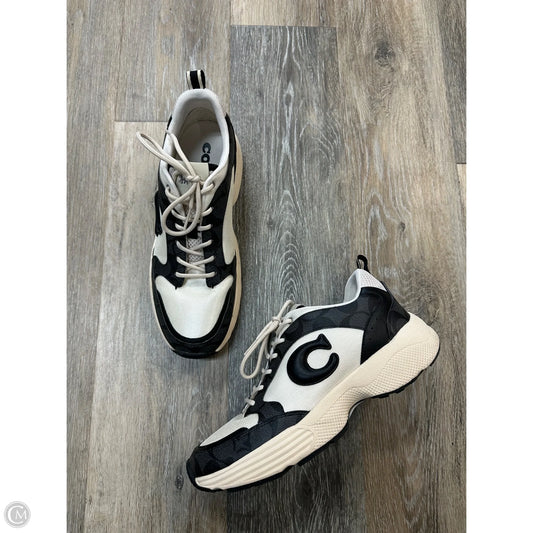 Shoes Designer By Coach In Black & White, Size: 10