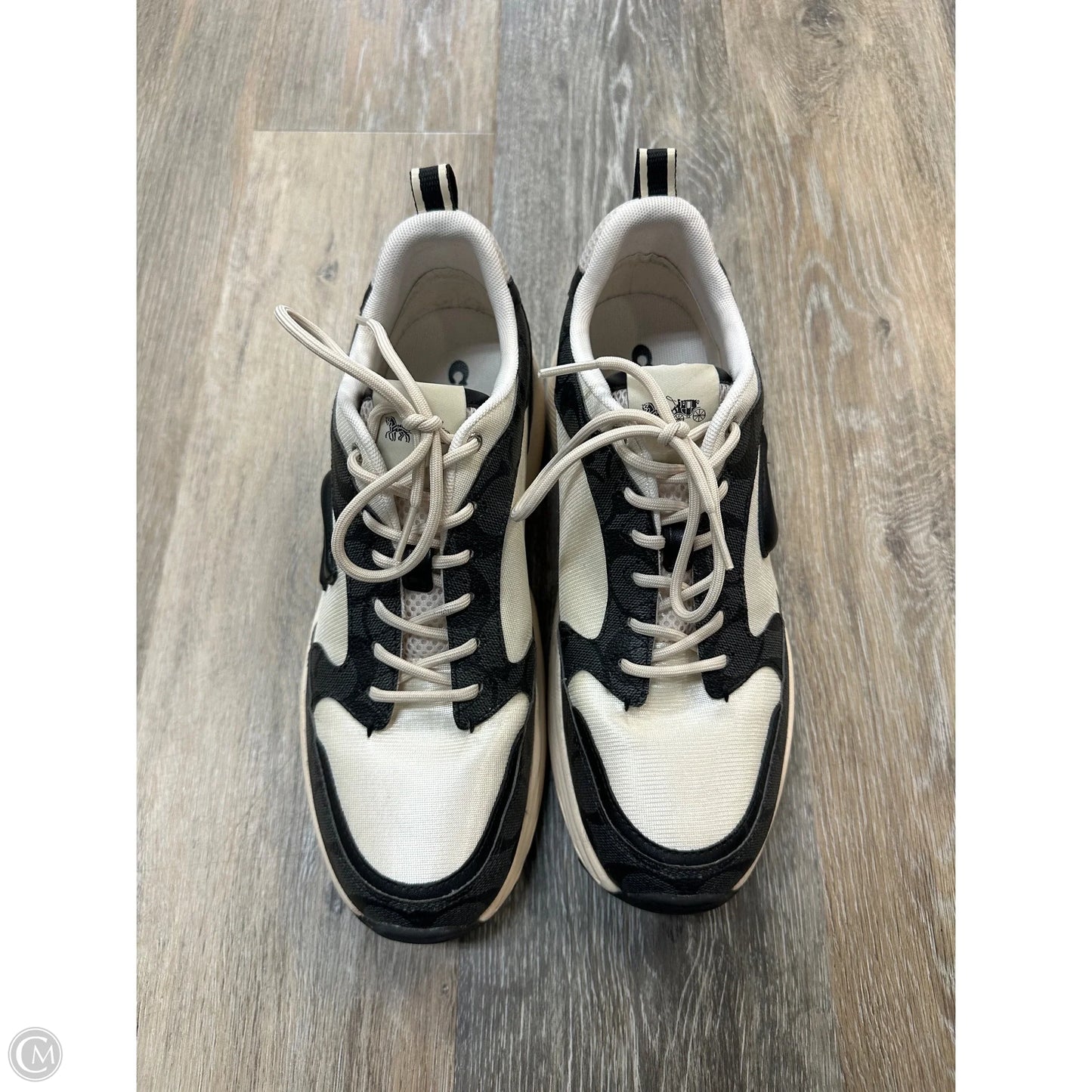 Shoes Designer By Coach In Black & White, Size: 10
