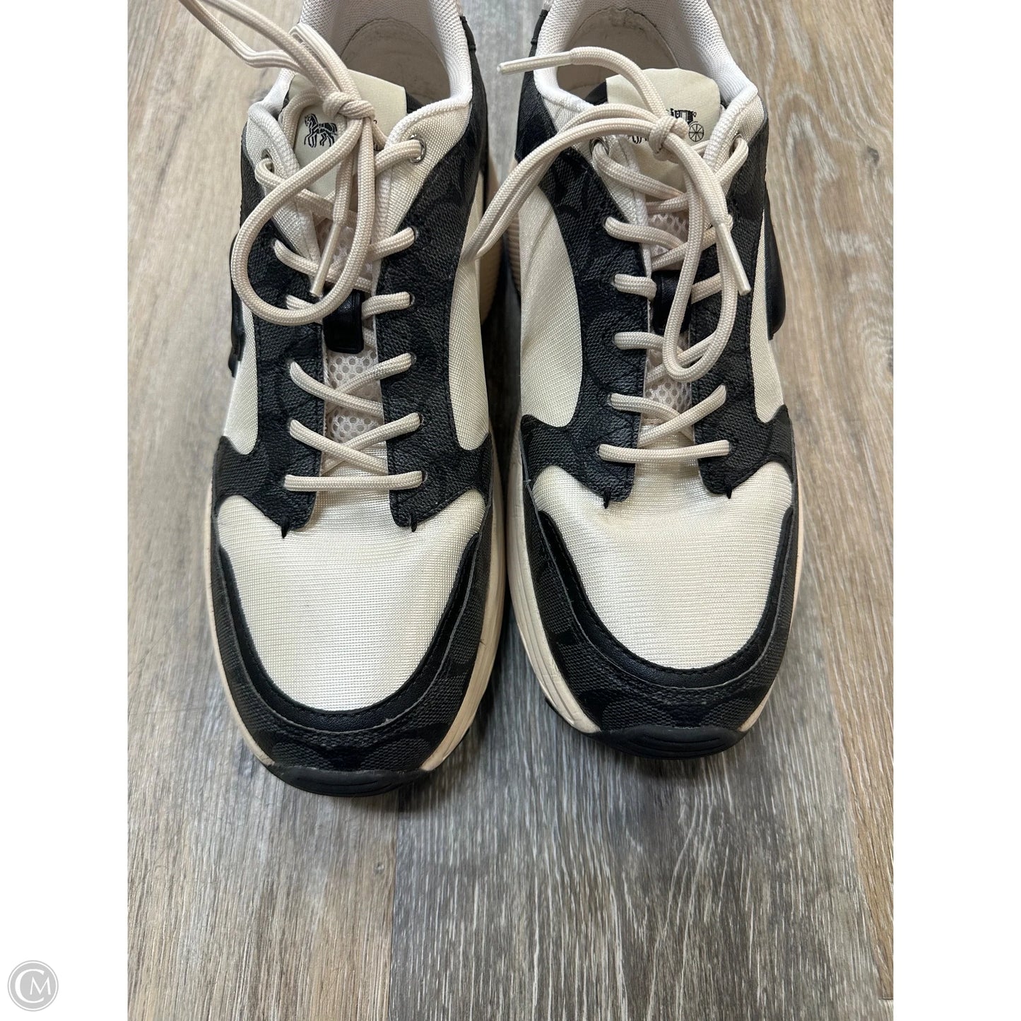 Shoes Designer By Coach In Black & White, Size: 10