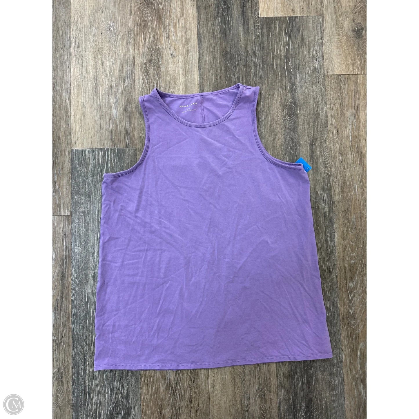 Tank Top By Paper Label In Purple, Size: L