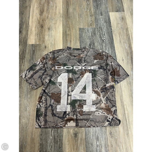 Top Short Sleeve By Hollister In Camouflage Print, Size: M