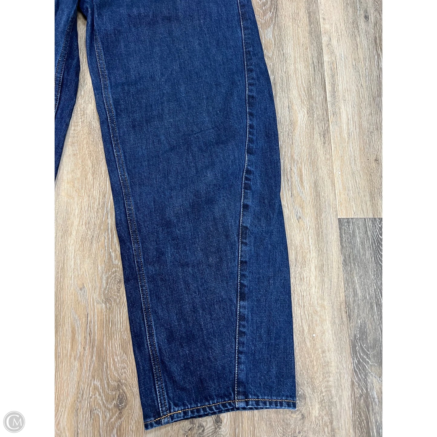 Jeans Straight By Gap In Blue Denim, Size: 4