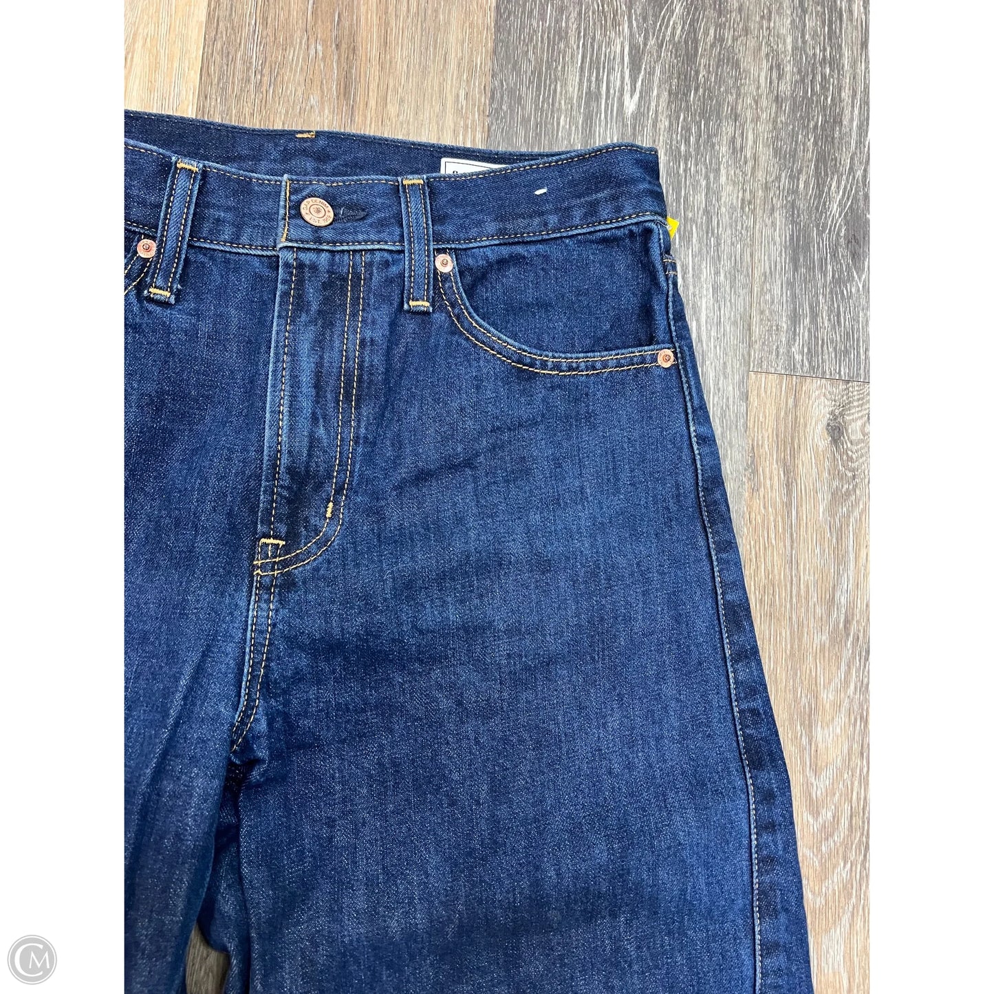 Jeans Straight By Gap In Blue Denim, Size: 4