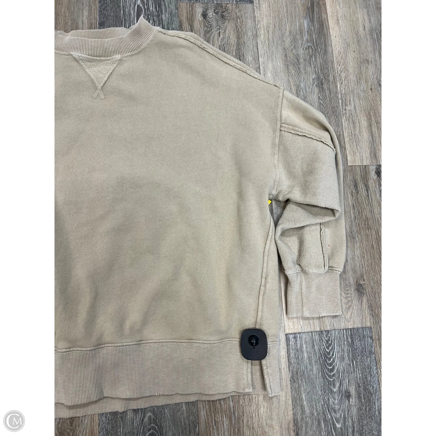 Top Long Sleeve By Aerie In Tan, Size: S