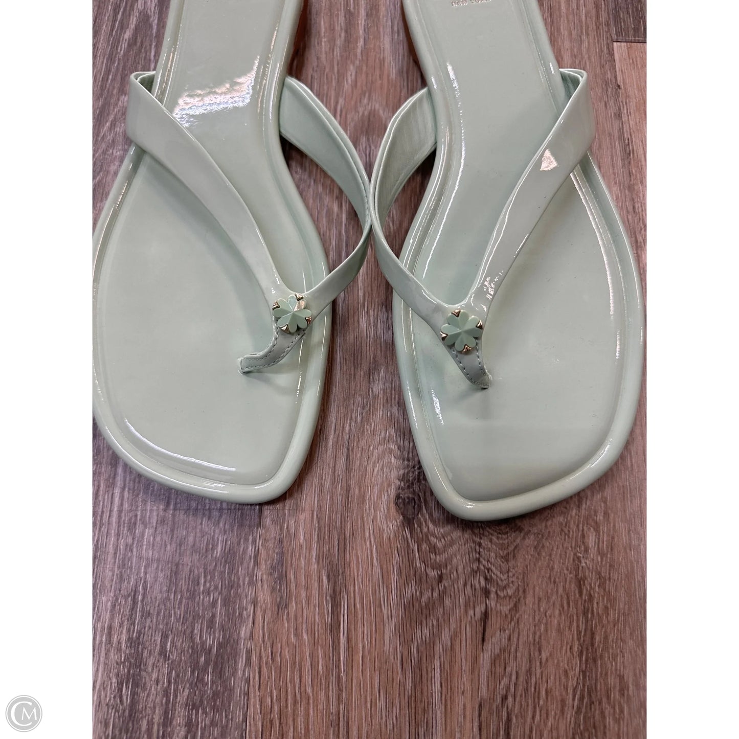 Sandals Designer By Kate Spade In Green, Size: 10