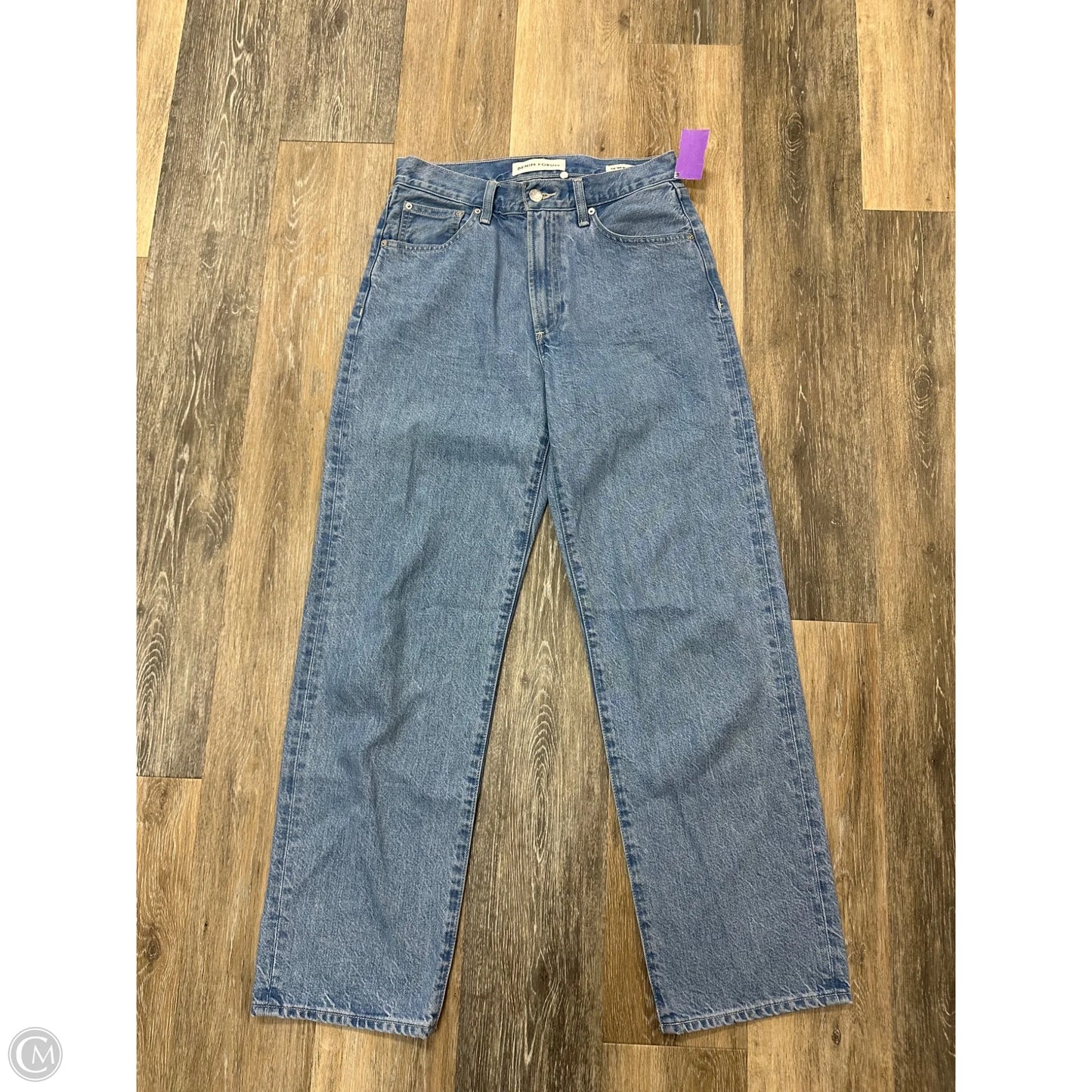 Jeans Straight By Denim Forum In Blue Denim, Size: 4