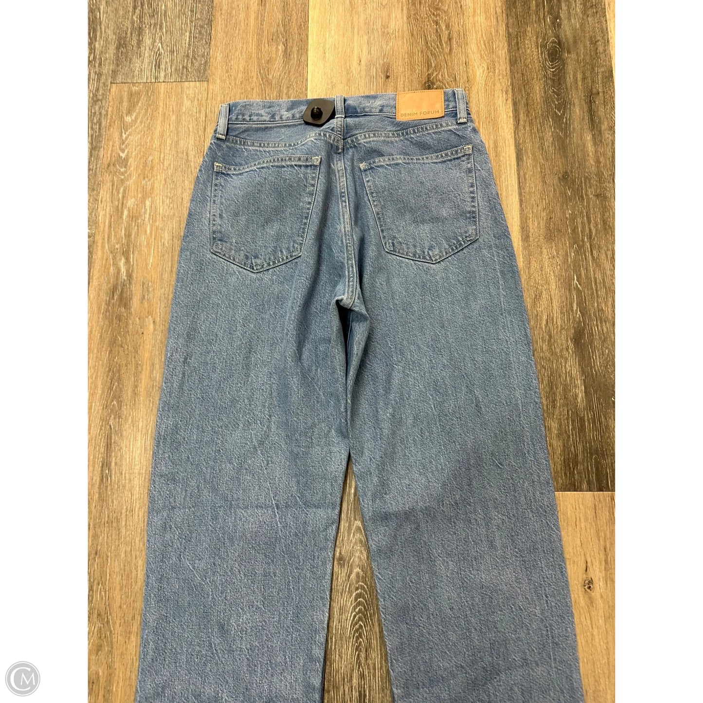 Jeans Straight By Denim Forum In Blue Denim, Size: 4