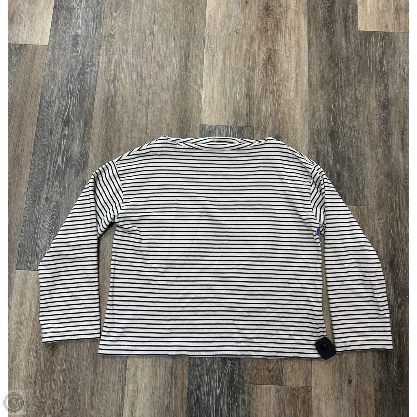 Top Long Sleeve By Abercrombie And Fitch In Striped Pattern, Size: M