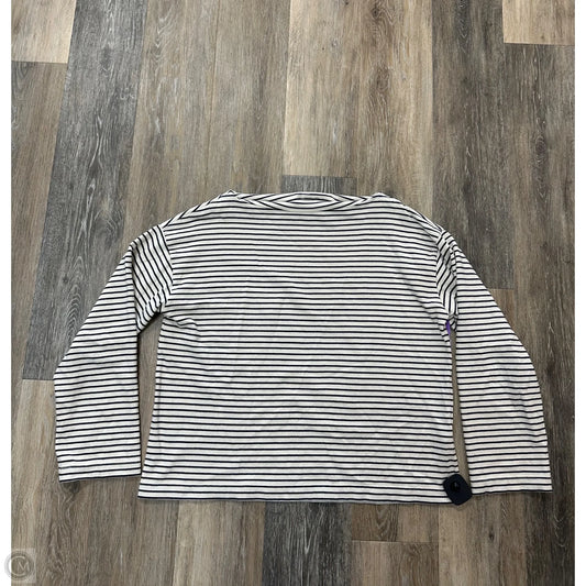 Top Long Sleeve By Abercrombie And Fitch In Striped Pattern, Size: M