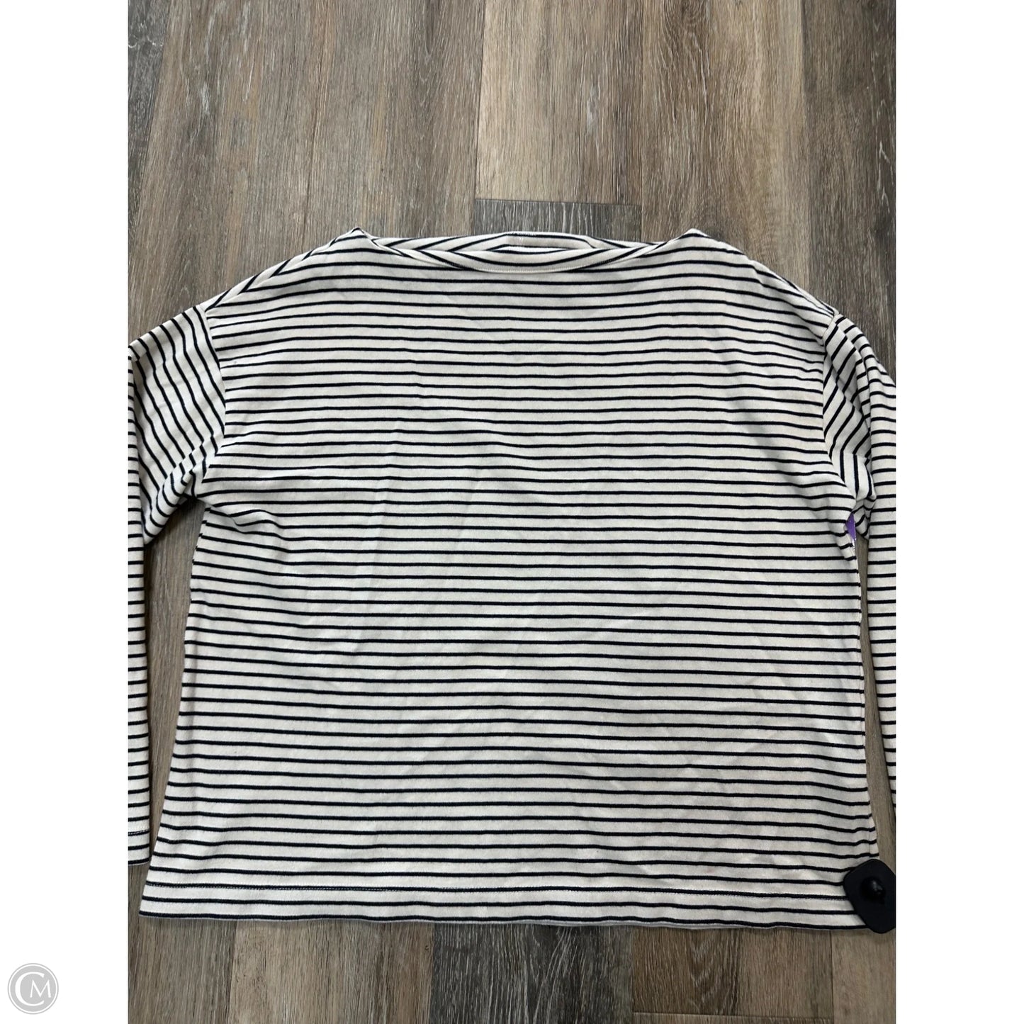 Top Long Sleeve By Abercrombie And Fitch In Striped Pattern, Size: M