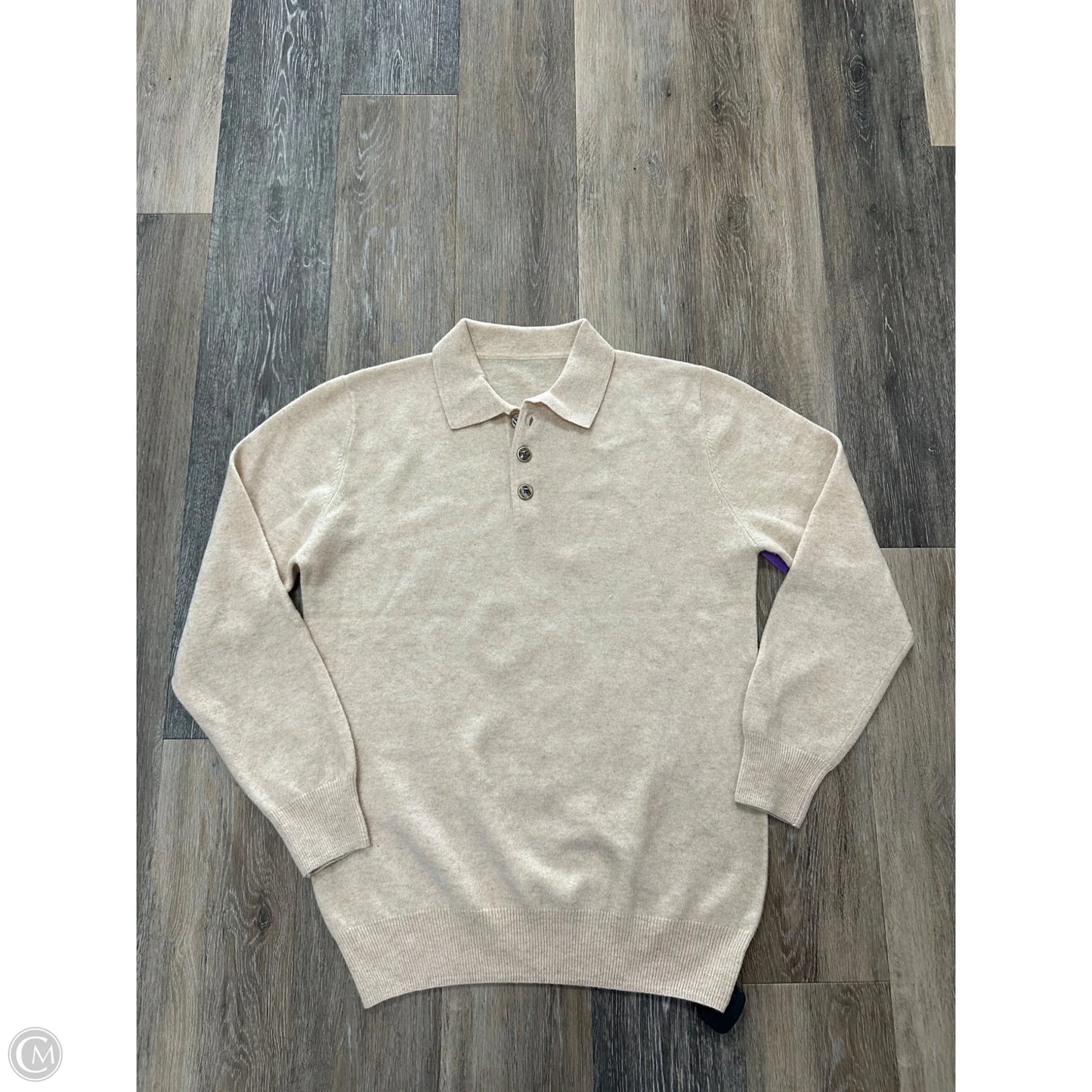 Sweater By Noble In Tan, Size: L