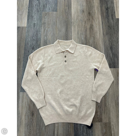 Sweater By Noble In Tan, Size: L