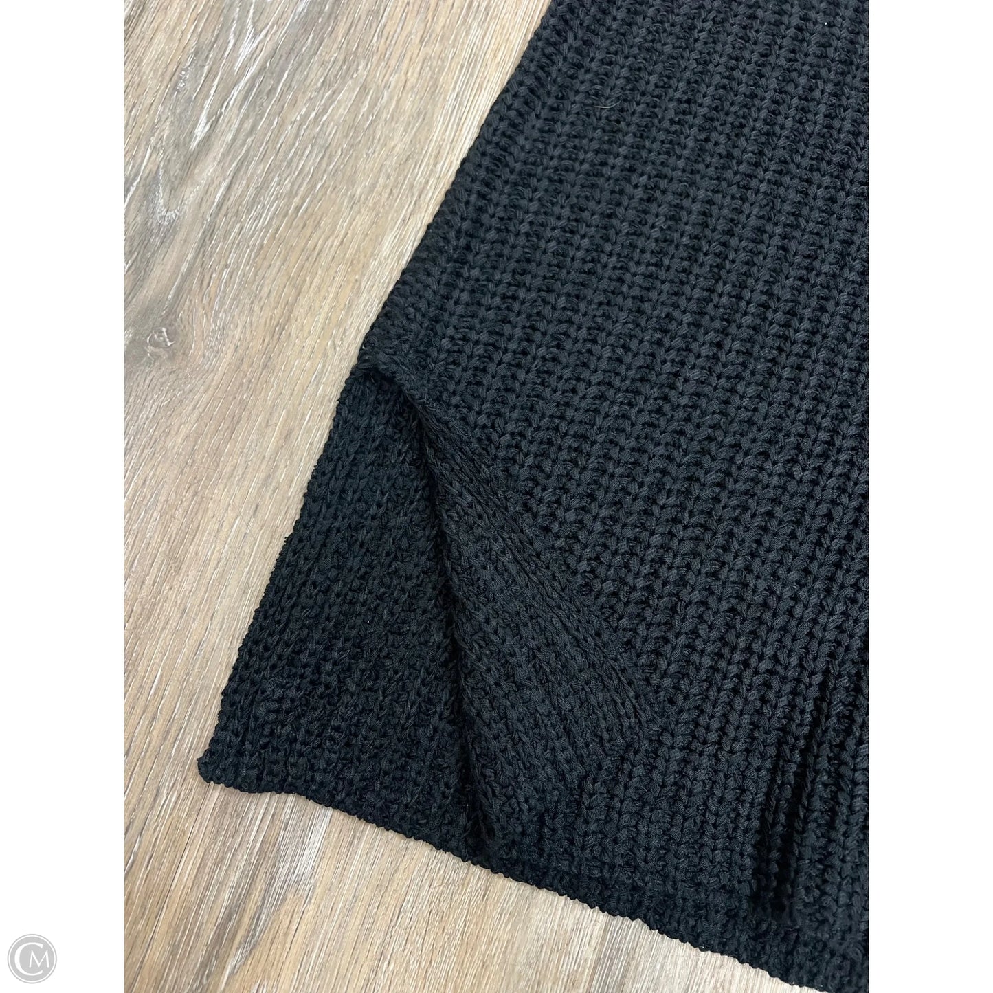 Sweater Short Sleeve By Crescent In Black, Size: M