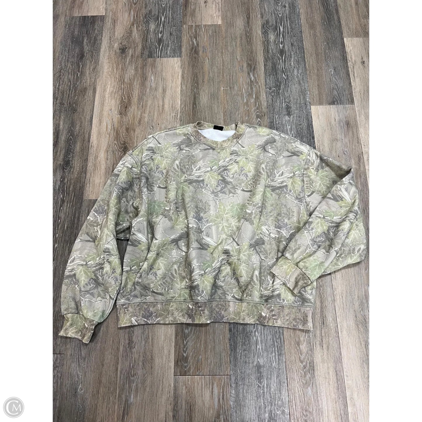 Sweatshirt Crewneck By Pacsun In Camouflage Print, Size: L