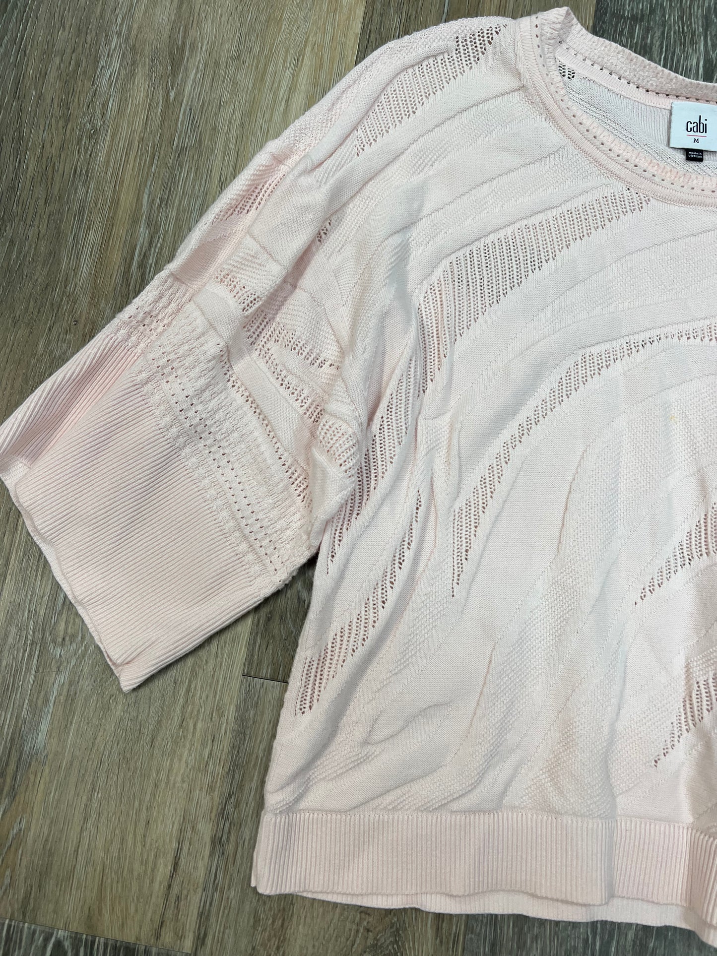 Knit Top Short Sleeve By Cabi  Size: M