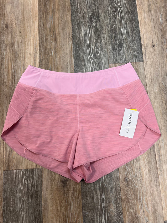 Athletic Shorts By Athleta In Pink, Size: 1x