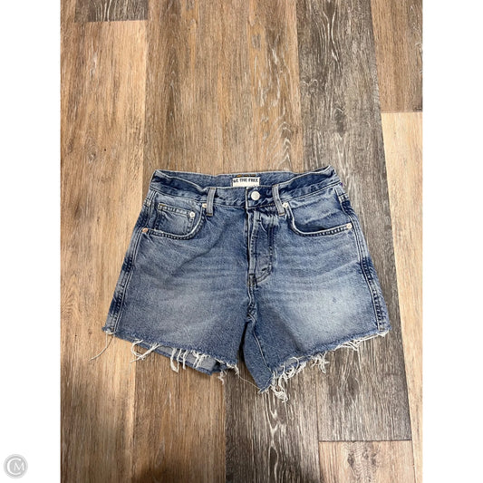 Shorts By Free People In Blue Denim, Size: 1/25