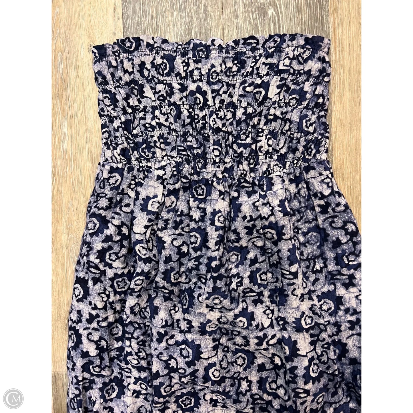 Dress Casual Maxi By Faherty In Blue & White, Size: M
