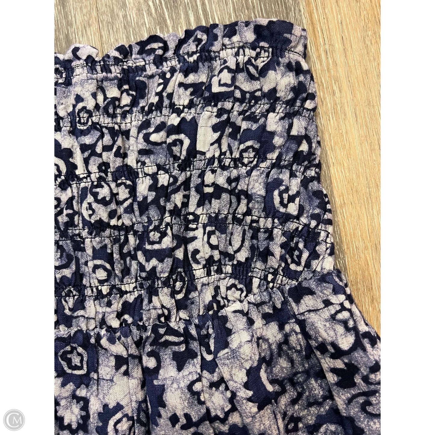 Dress Casual Maxi By Faherty In Blue & White, Size: M