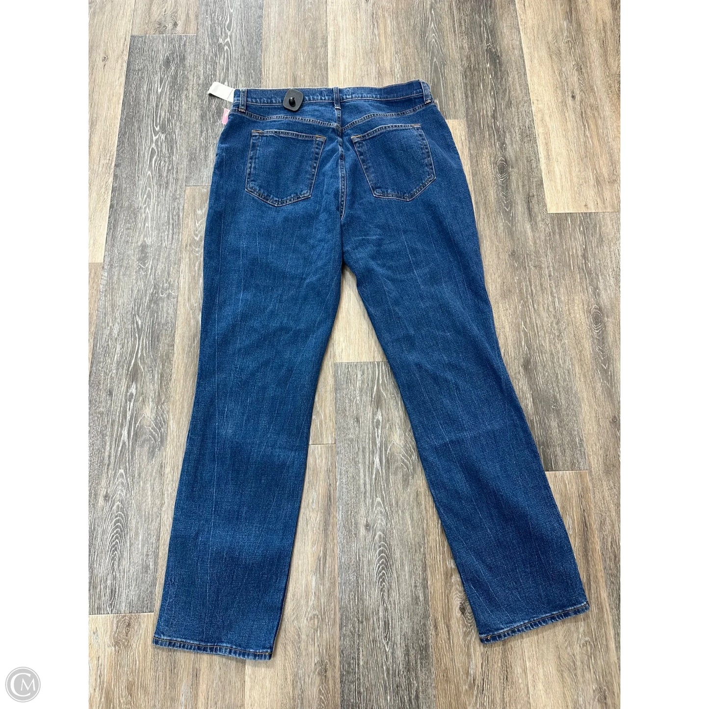 Jeans Straight By Abercrombie And Fitch In Blue Denim, Size: 16