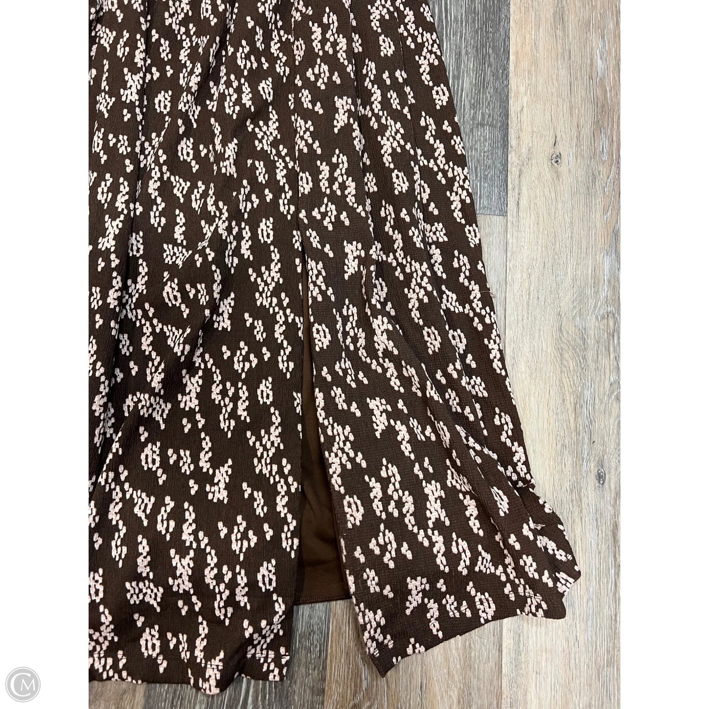 Dress Set 2pc By Anthropologie In Brown & Cream, Size: M