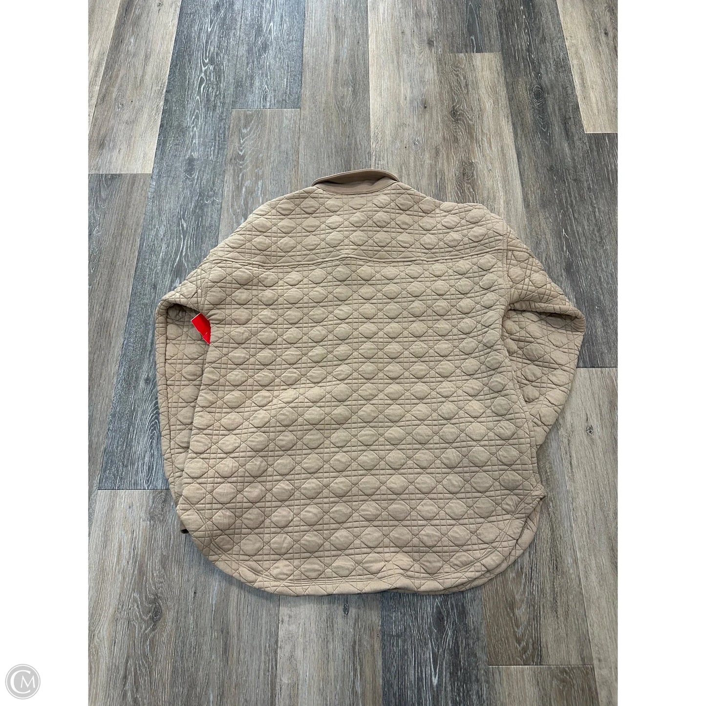 Jacket Shirt By Doe & Rae In Beige, Size: S