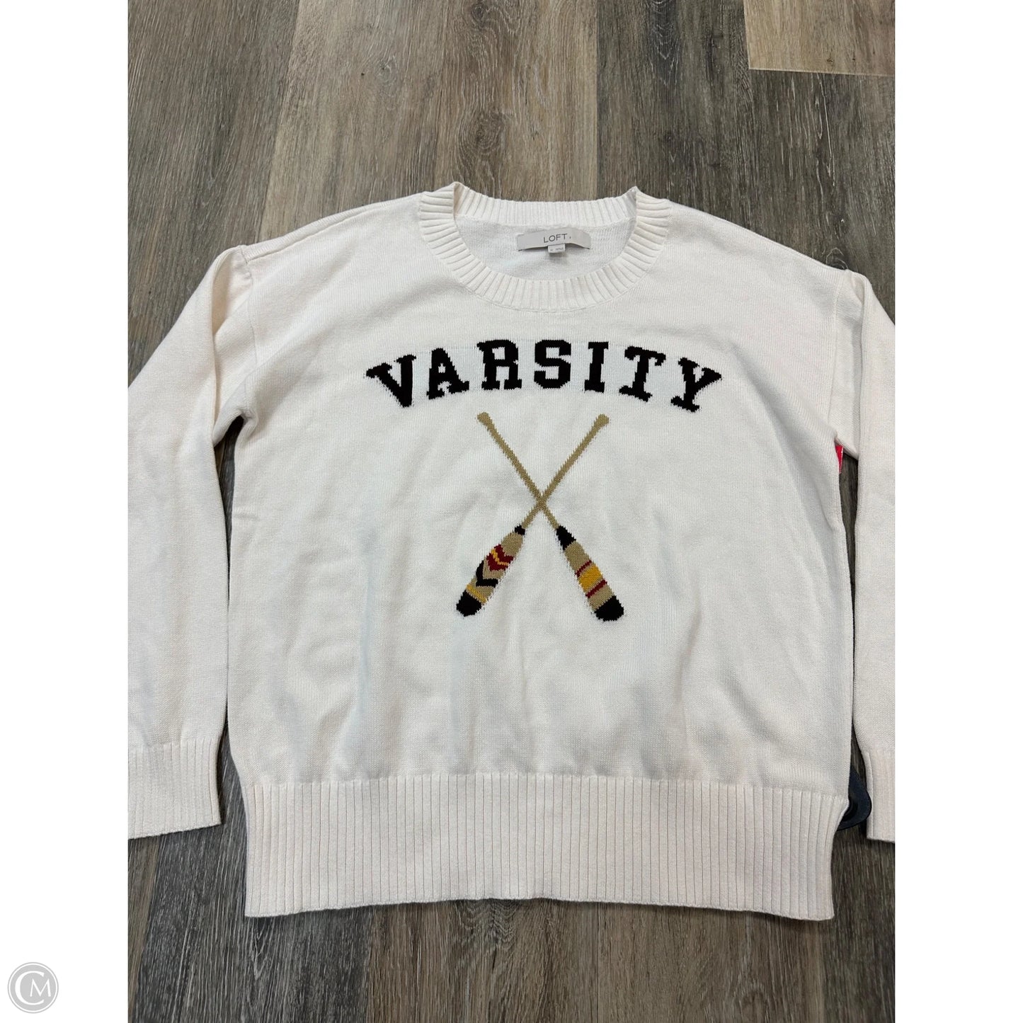 Sweater By Loft In White, Size: M
