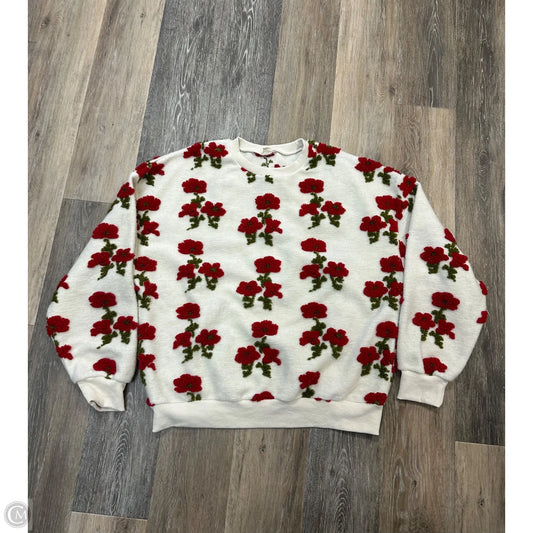 Sweatshirt Crewneck By Baevely In Floral Print, Size: L
