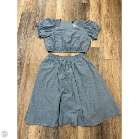 Skirt Set 2pc By Torrid In Blue, Size: 2x