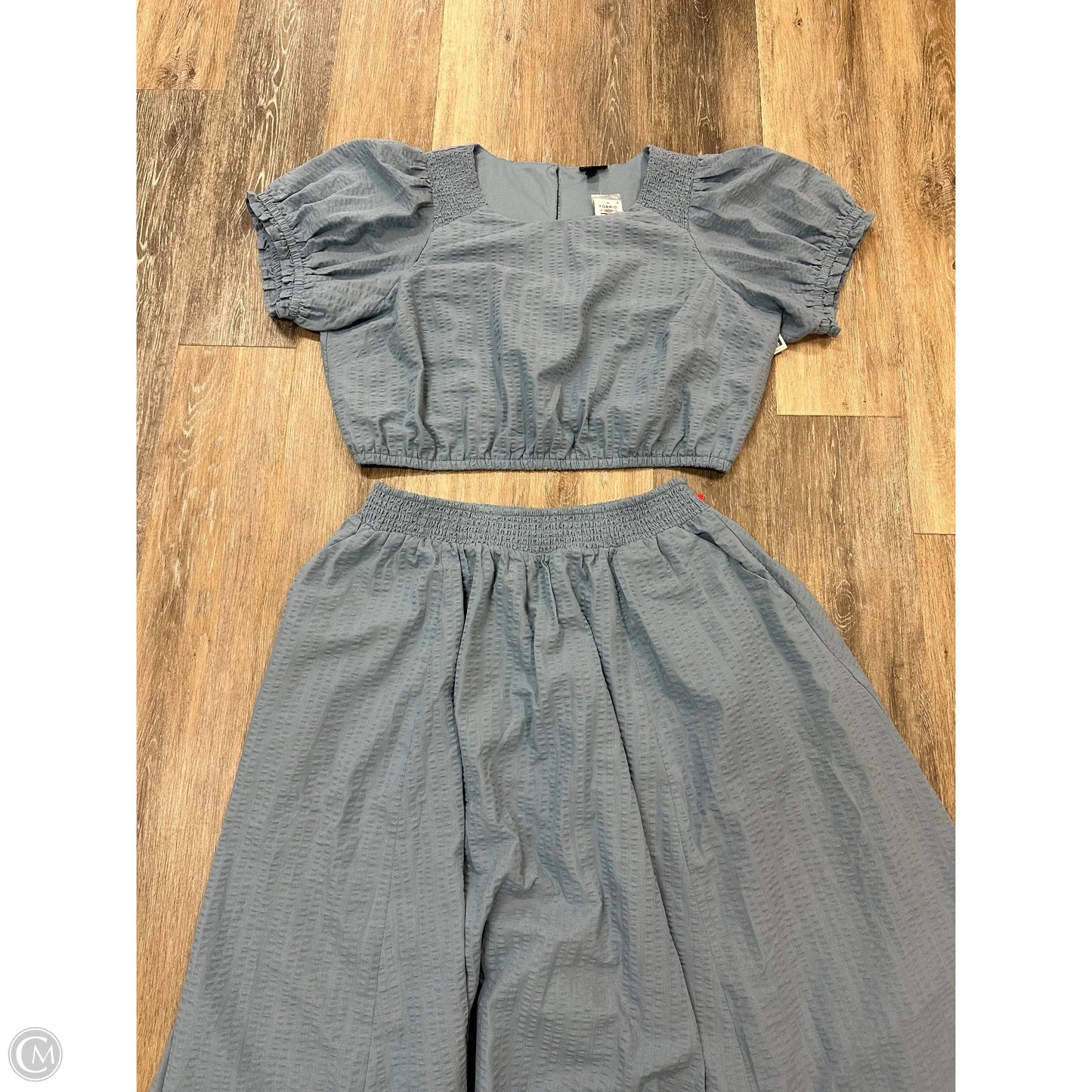 Skirt Set 2pc By Torrid In Blue, Size: 2x
