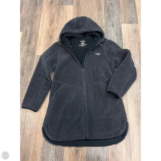 Coat Faux Fur & Sherpa By L.l. Bean In Grey, Size: L