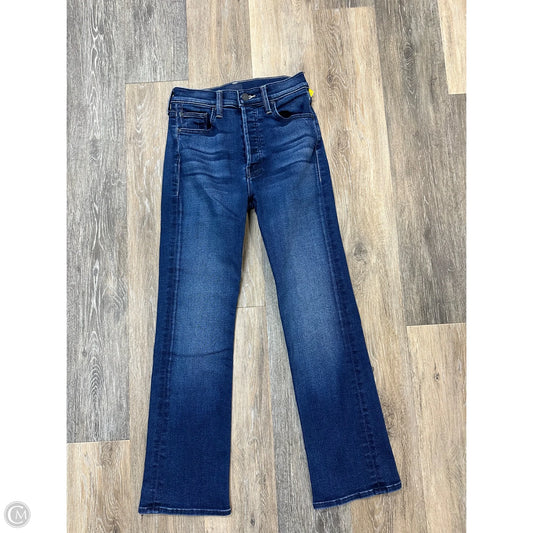 Jeans Boot Cut By Mother In Blue Denim, Size: 0