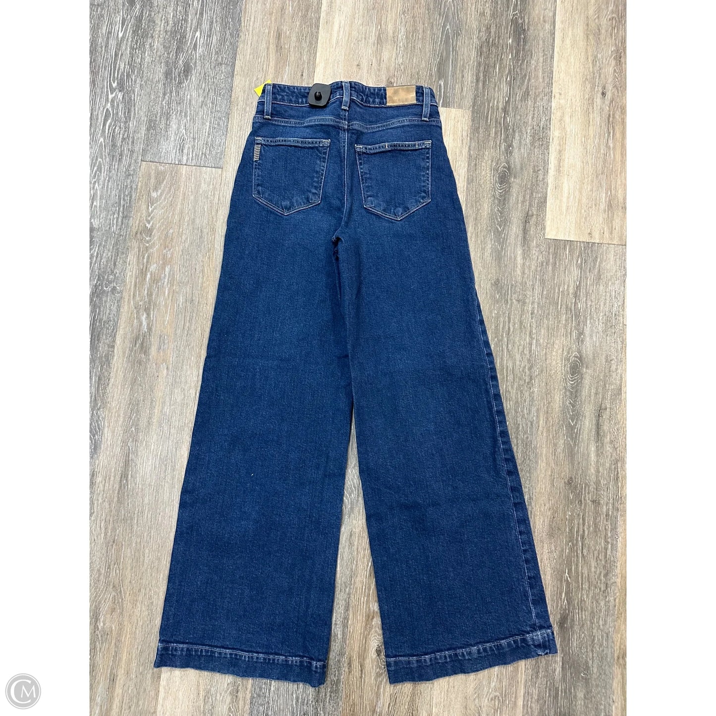 -Jeans Wide Leg By Paige In Blue Denim, Size: 2/26