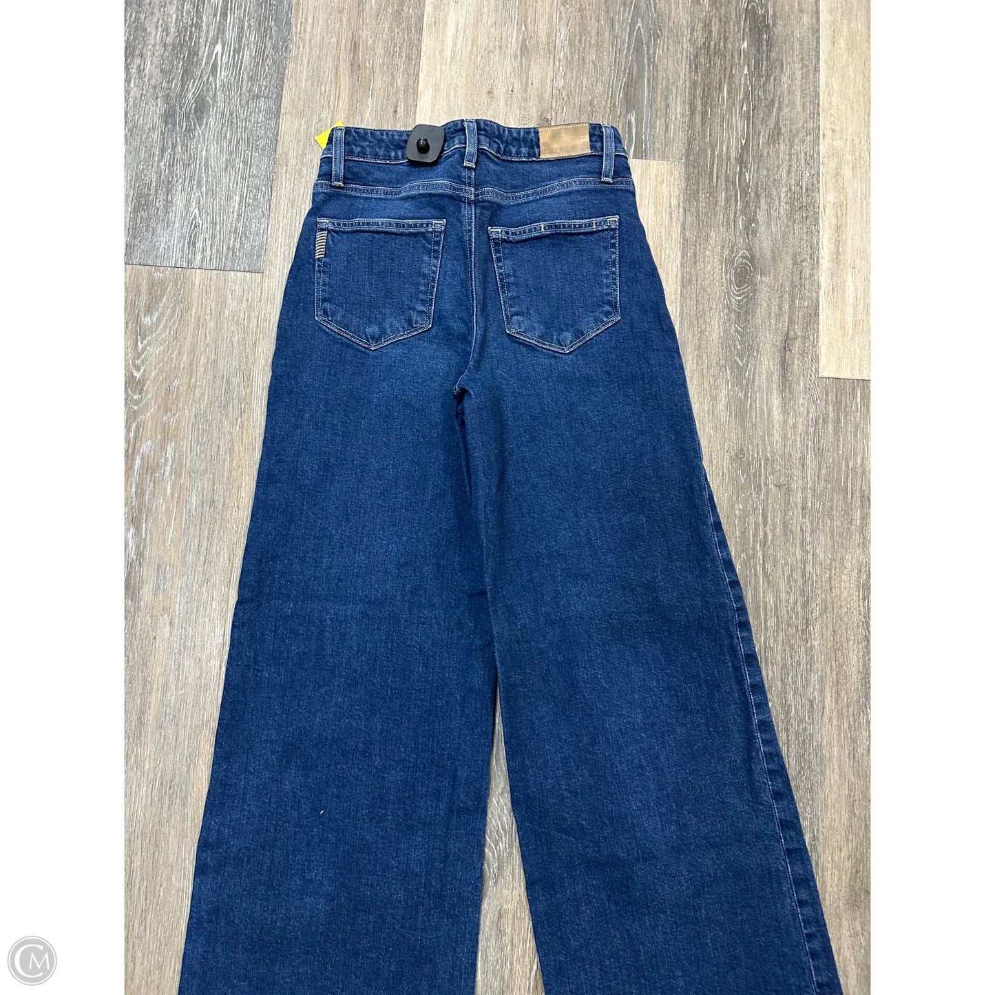 -Jeans Wide Leg By Paige In Blue Denim, Size: 2/26