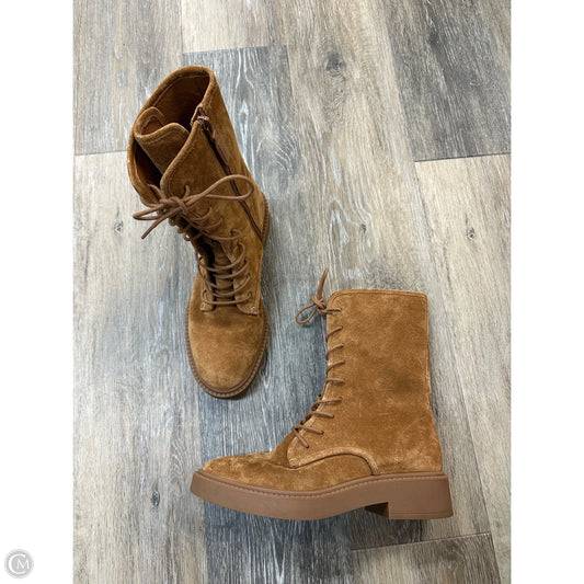 Boots Ankle Flats By Vince In Brown, Size: 6