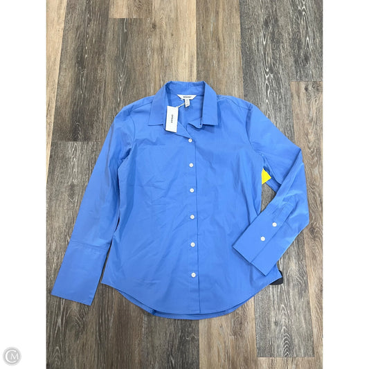 Blouse Long Sleeve By Spanx In Blue, Size: S