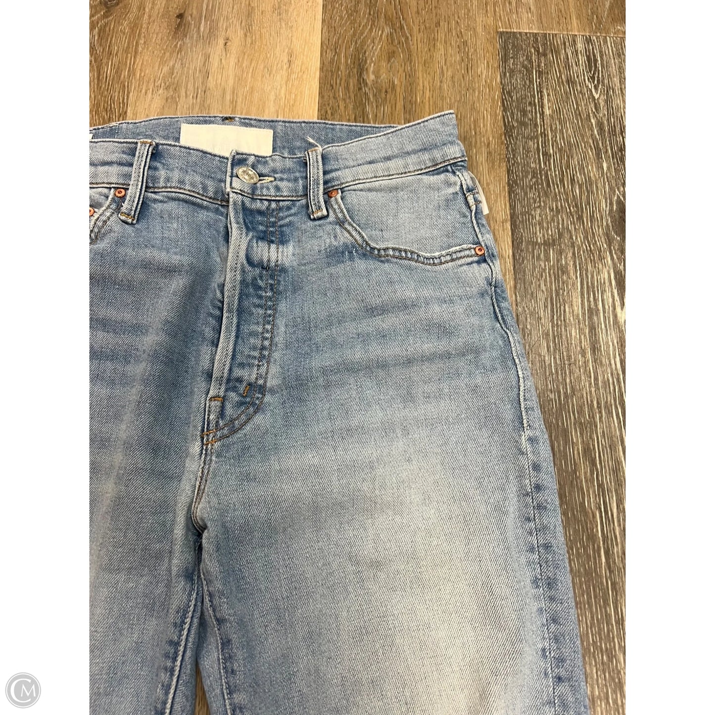 Jeans Straight By Mother In Blue Denim, Size: 6/28