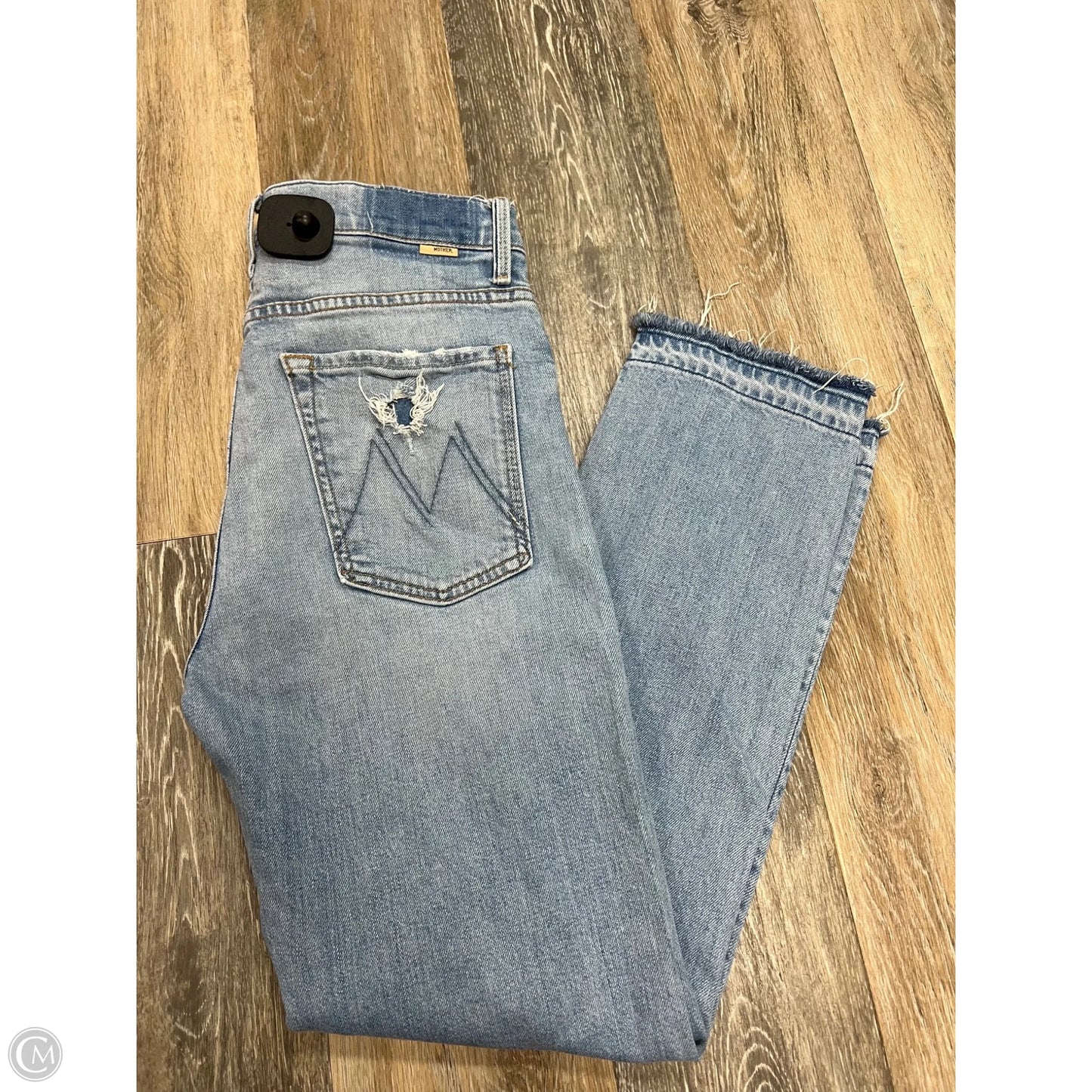 Jeans Straight By Mother In Blue Denim, Size: 6/28