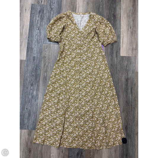 -Dress Casual Maxi By Faherty In Floral Print, Size: M