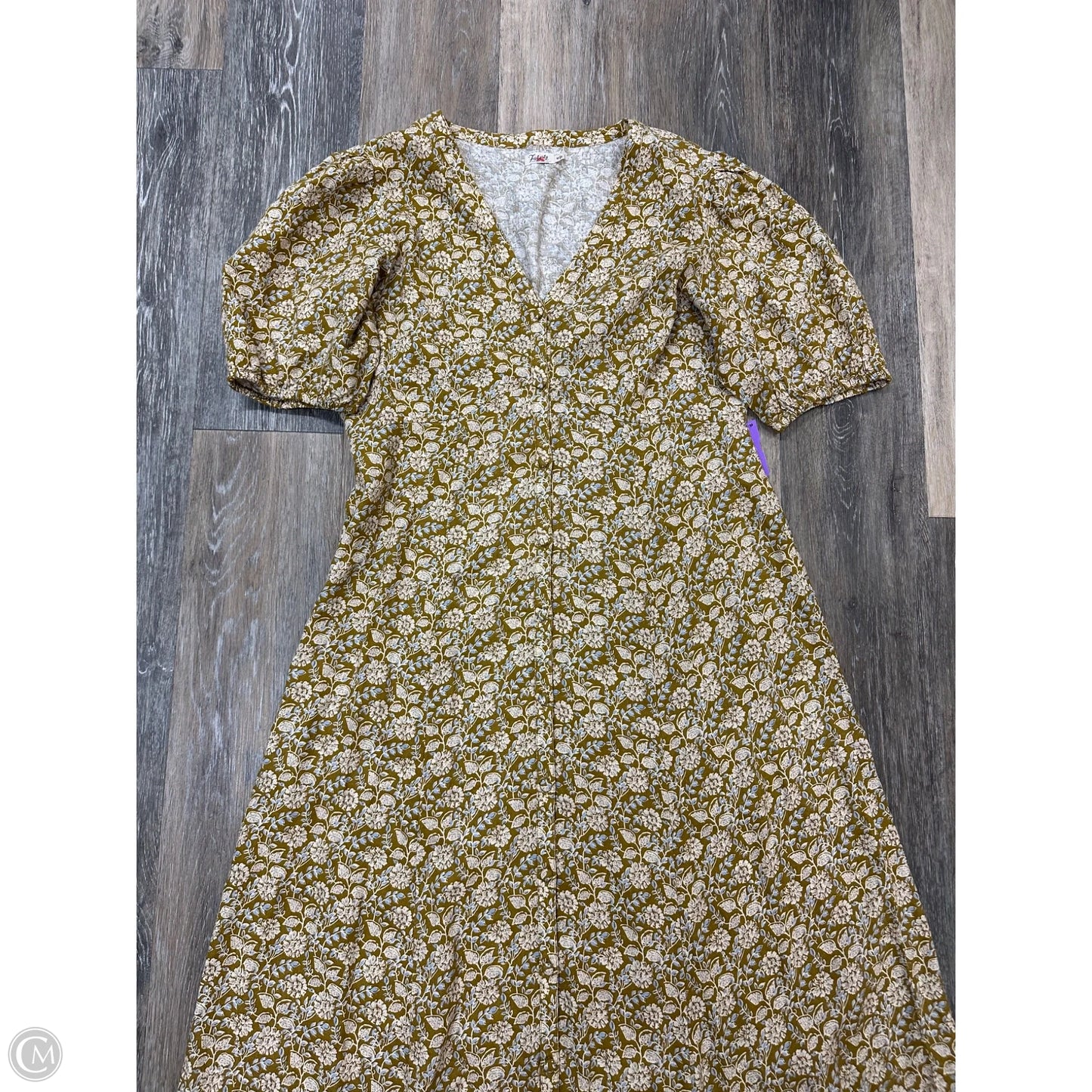 -Dress Casual Maxi By Faherty In Floral Print, Size: M