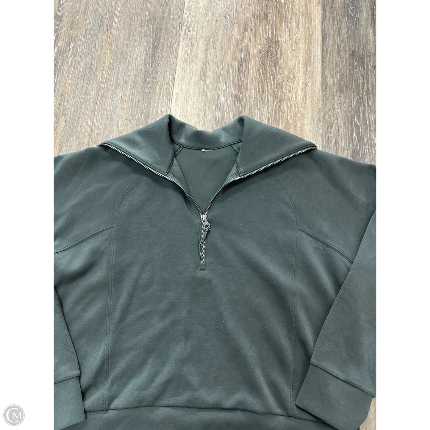 Athletic Jacket By Spanx In Green, Size: M