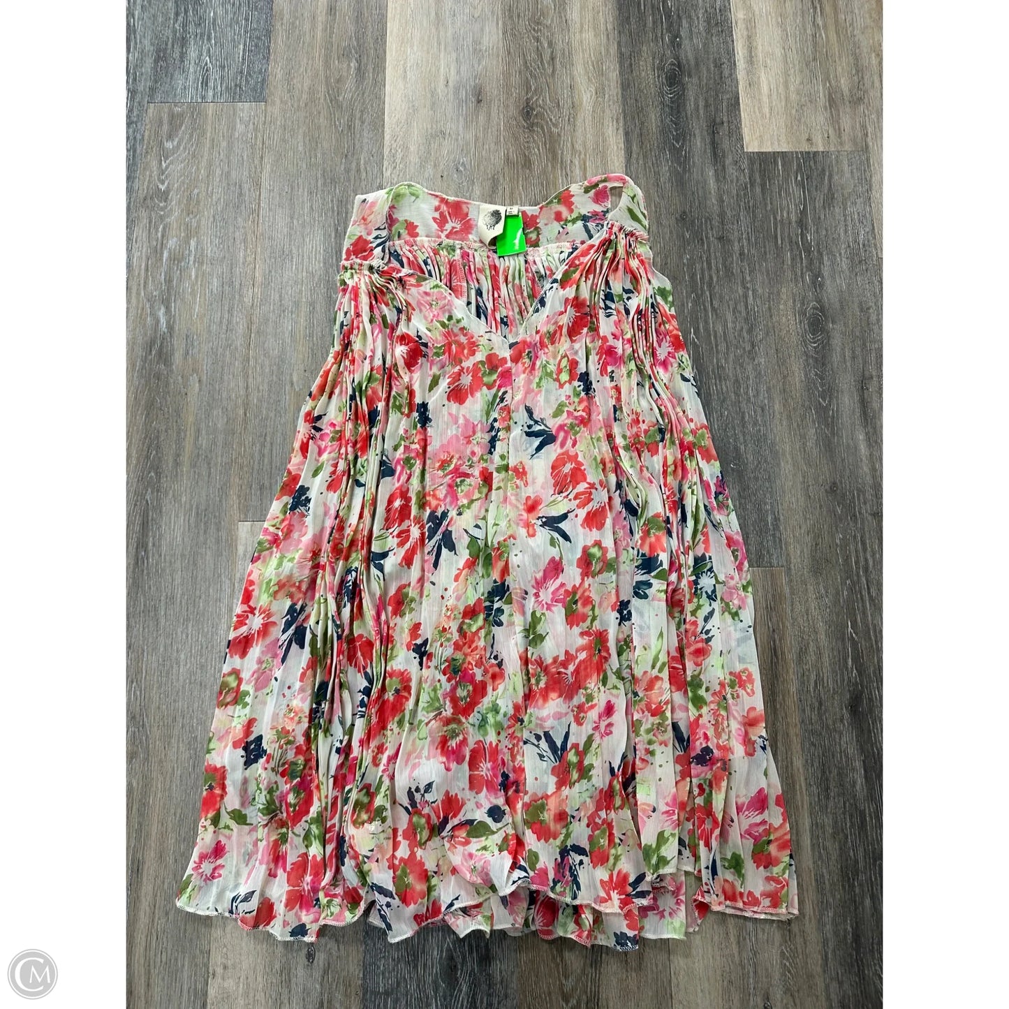 Dress Casual Short By Anthropologie In Floral Print, Size: M