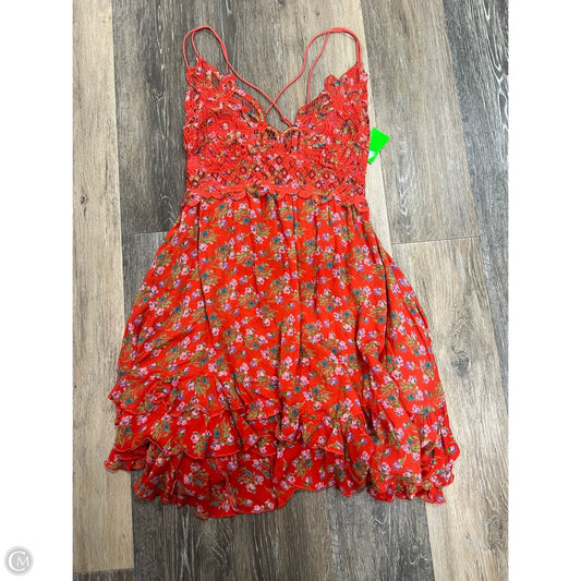 Dress Casual Short By Free People In Floral Print, Size: M
