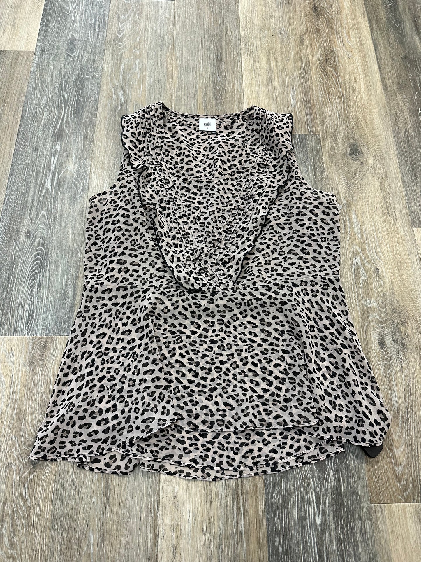 Animal Print Top Sleeveless Cabi, Size S