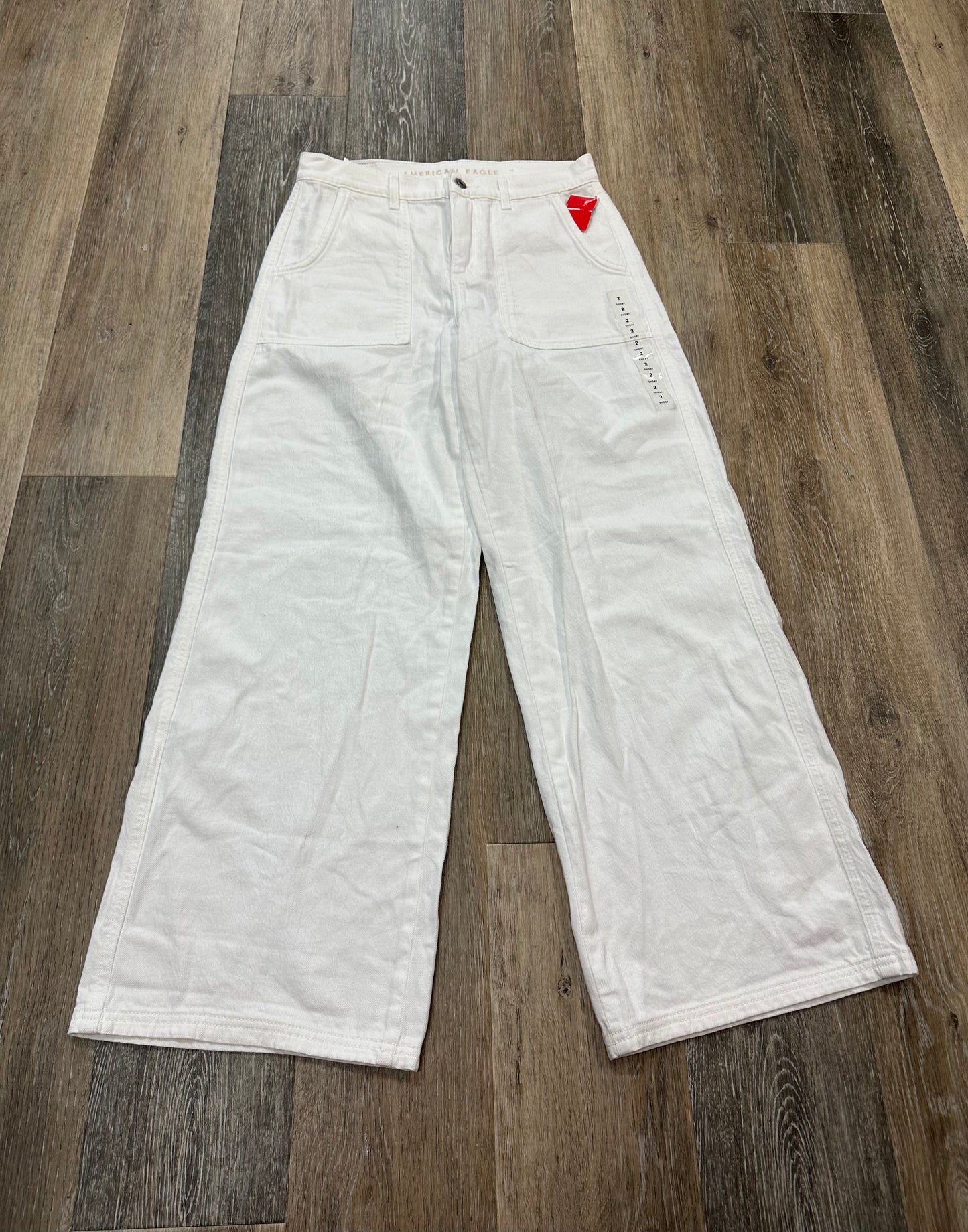 White Pants Cargo & Utility American Eagle, Size 2