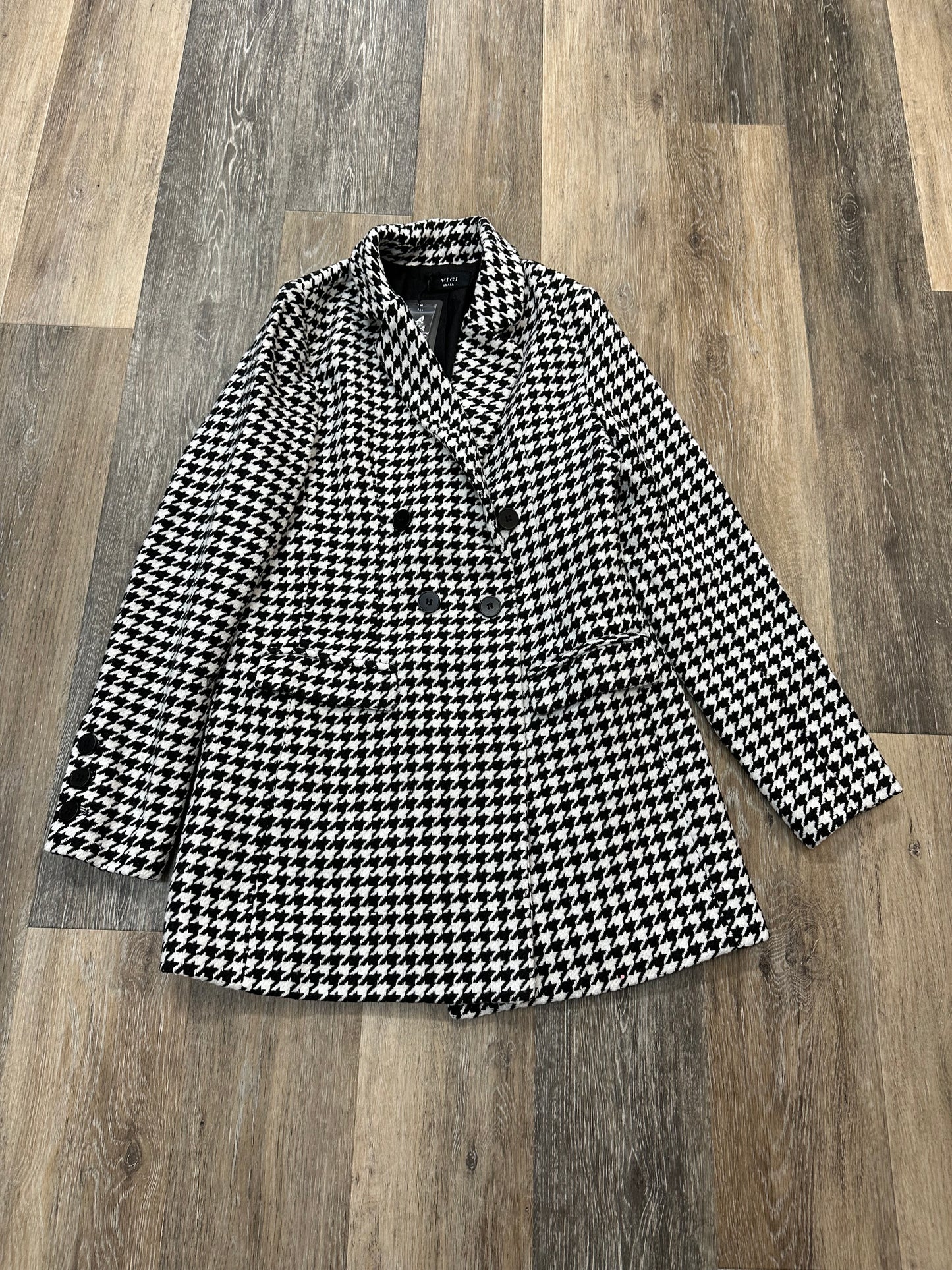 Coat Peacoat By Vici In Black & White, Size: S