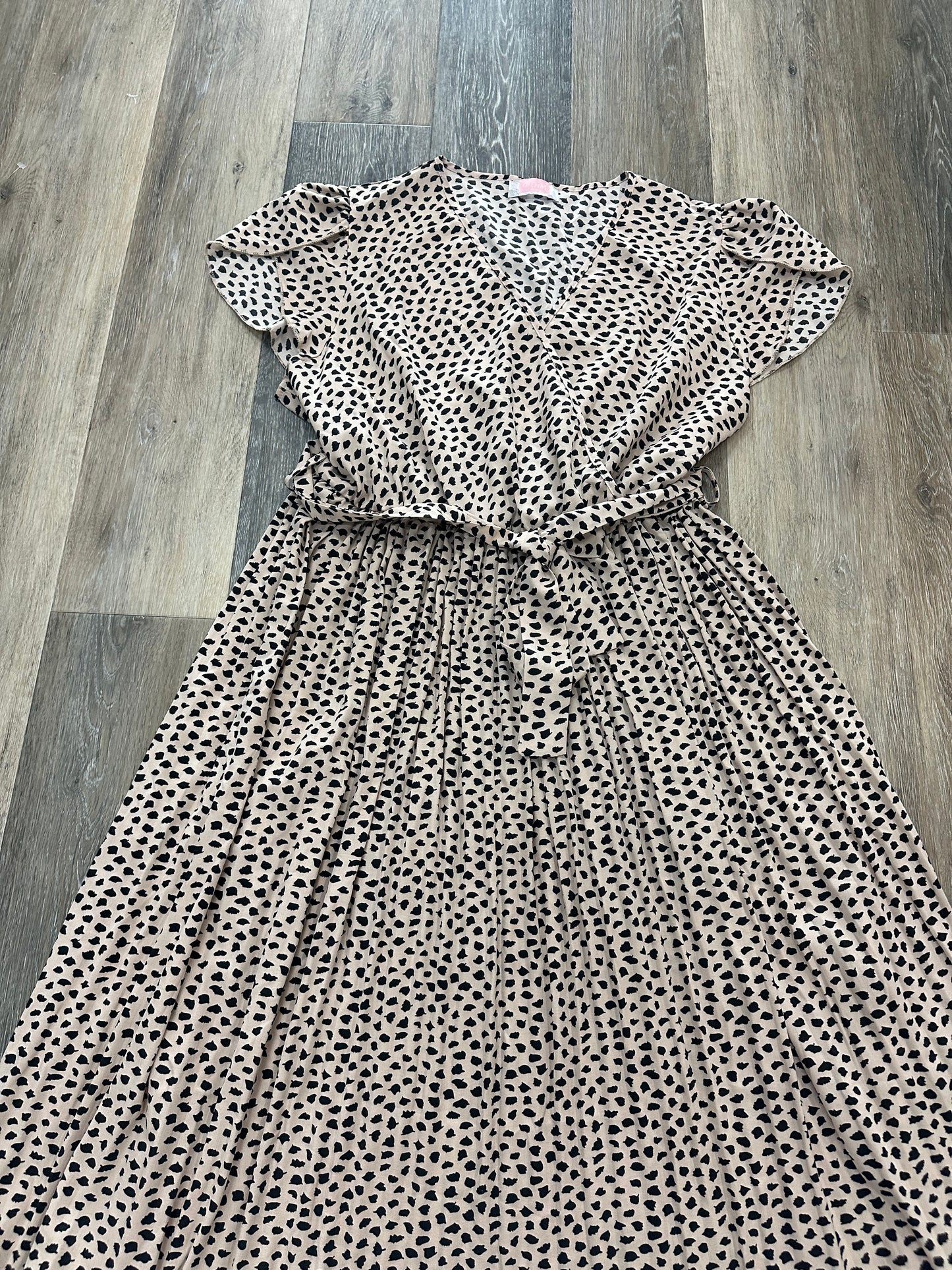 Animal Print Dress Casual Maxi C+D+M, Size Xl