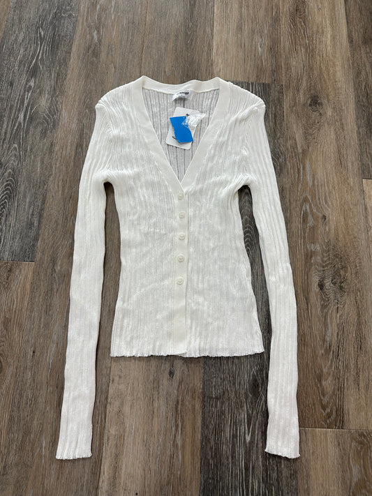 Sweater Cardigan By The Workshop In White, Size: L