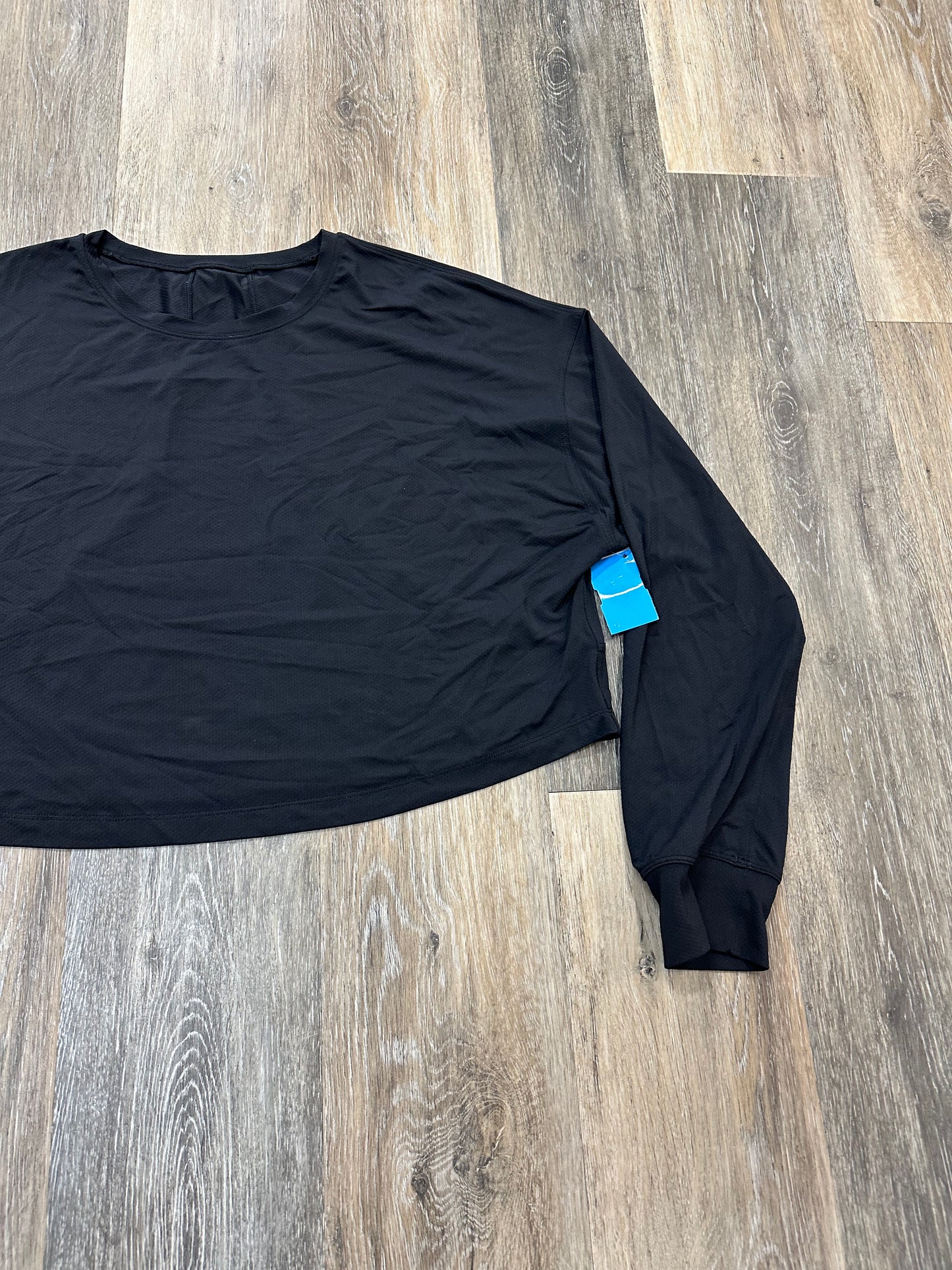 Athletic Top Long Sleeve Crewneck By Lululemon In Black, Size: 6